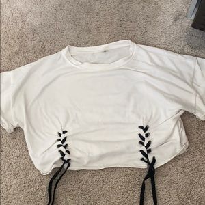 Laced-up Crop Top
